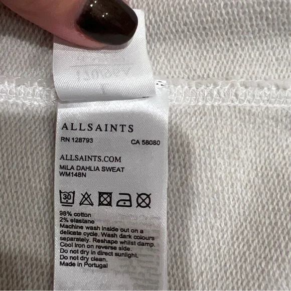 All Saints Gray Textured Cardigan - Picture 8 of 8